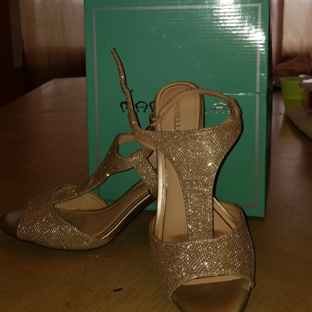 Marabella gold shoes